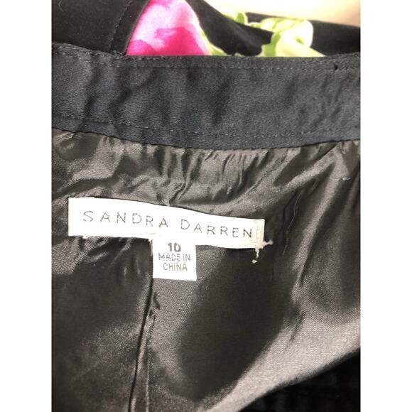 Sandra Darren Women Dress Sleeveless 10 Lined Bohemian Peasant Cottage Boho - Picture 6 of 9